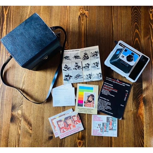 Kodak Other - Vintage Kodak The Handle Instant Camera with Original Case and Manual 1970s